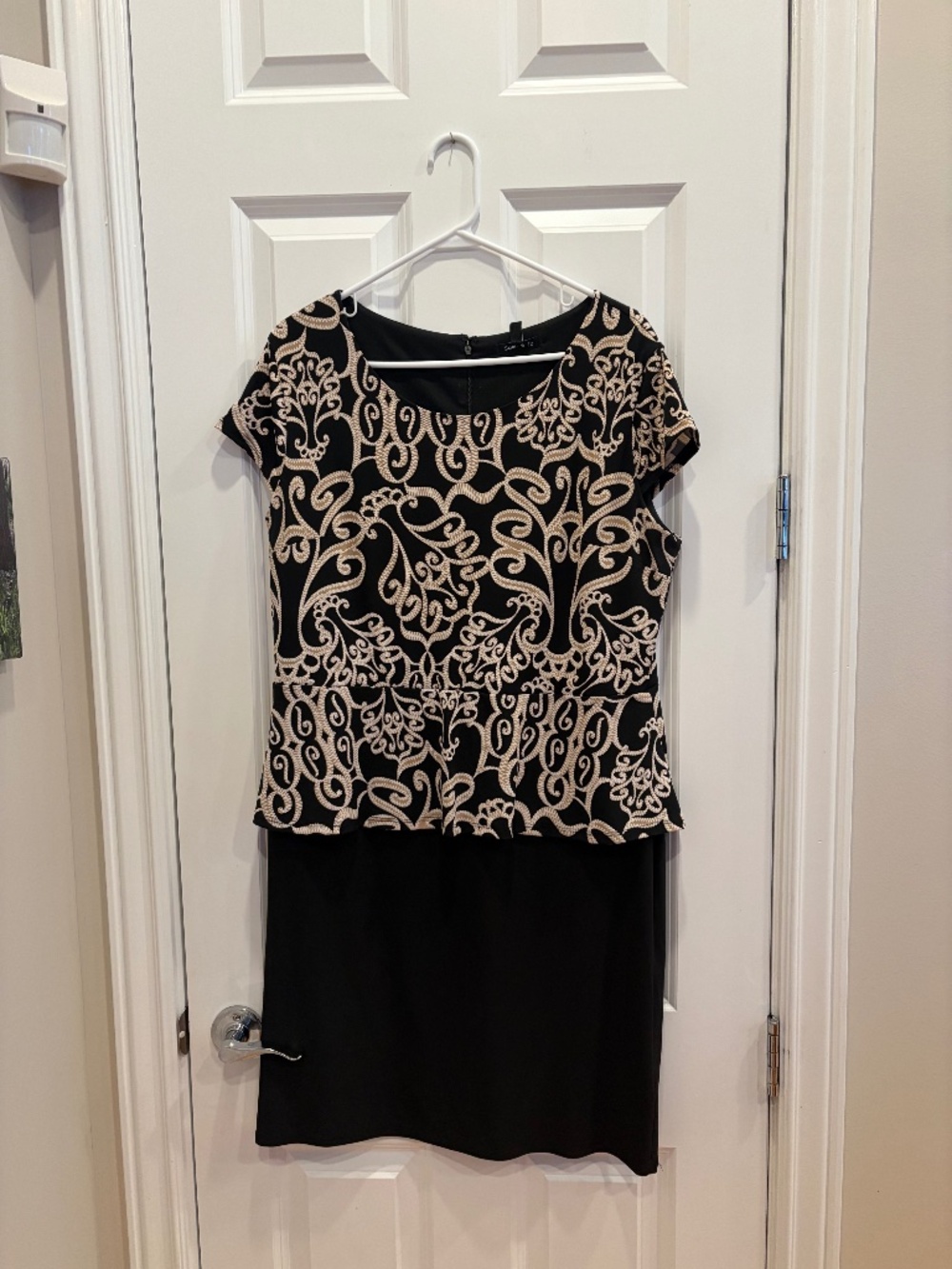 Sam & Jo Black and Cream Dressy Dress